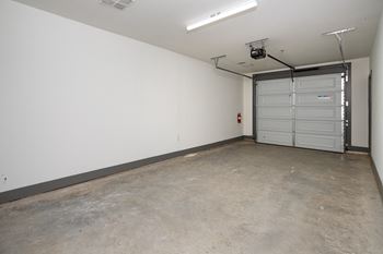 Interior of garage